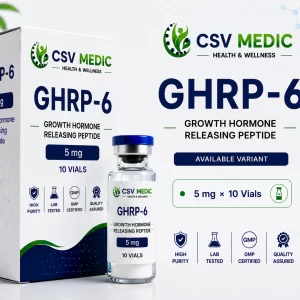 GHRP-6 Peptide for growth hormone wellness recovery support and appetite balance