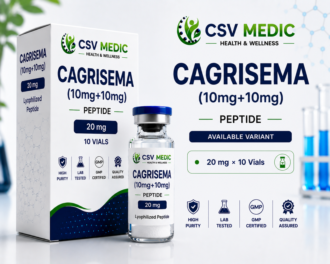 CagriSema 10mg + 10mg Peptide Blend