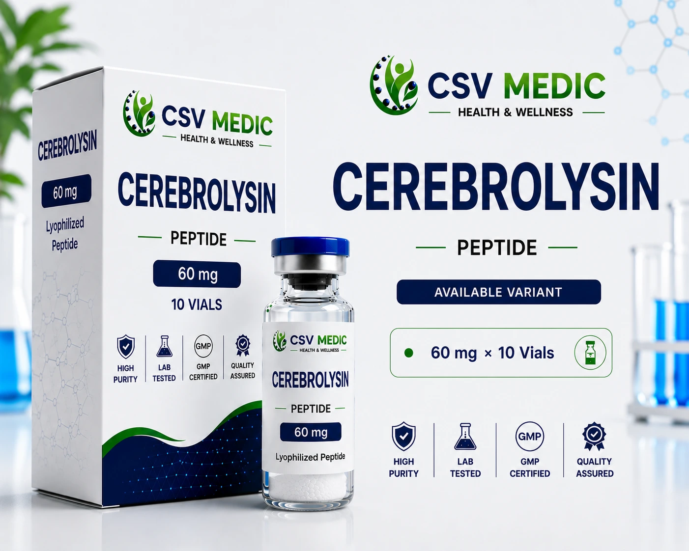 Cerebrolysin Peptide for cognitive wellness brain vitality and neurological support