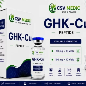 GHK-Cu Peptide for skin renewal hair wellness and cellular regeneration research