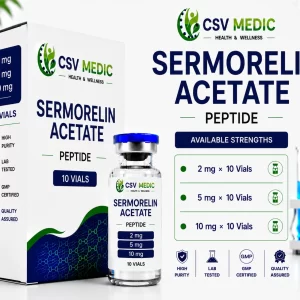 Sermorelin Acetate Peptide for Natural Growth Hormone Support