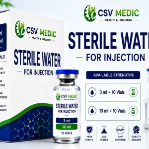 Sterile Water for Injection for Peptide and Medical Preparation