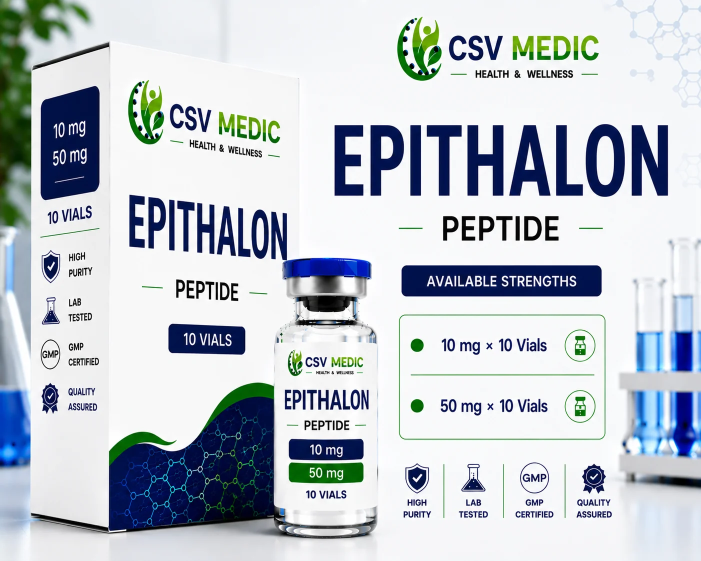 Epithalon Peptide for Healthy Aging and Cellular Wellness