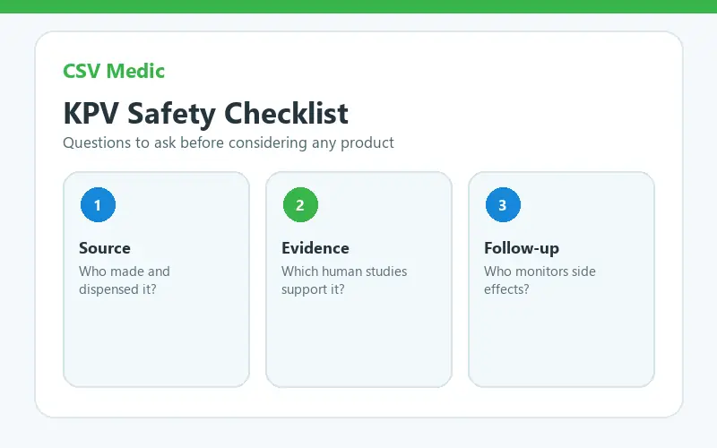 KPV safety checklist for patients