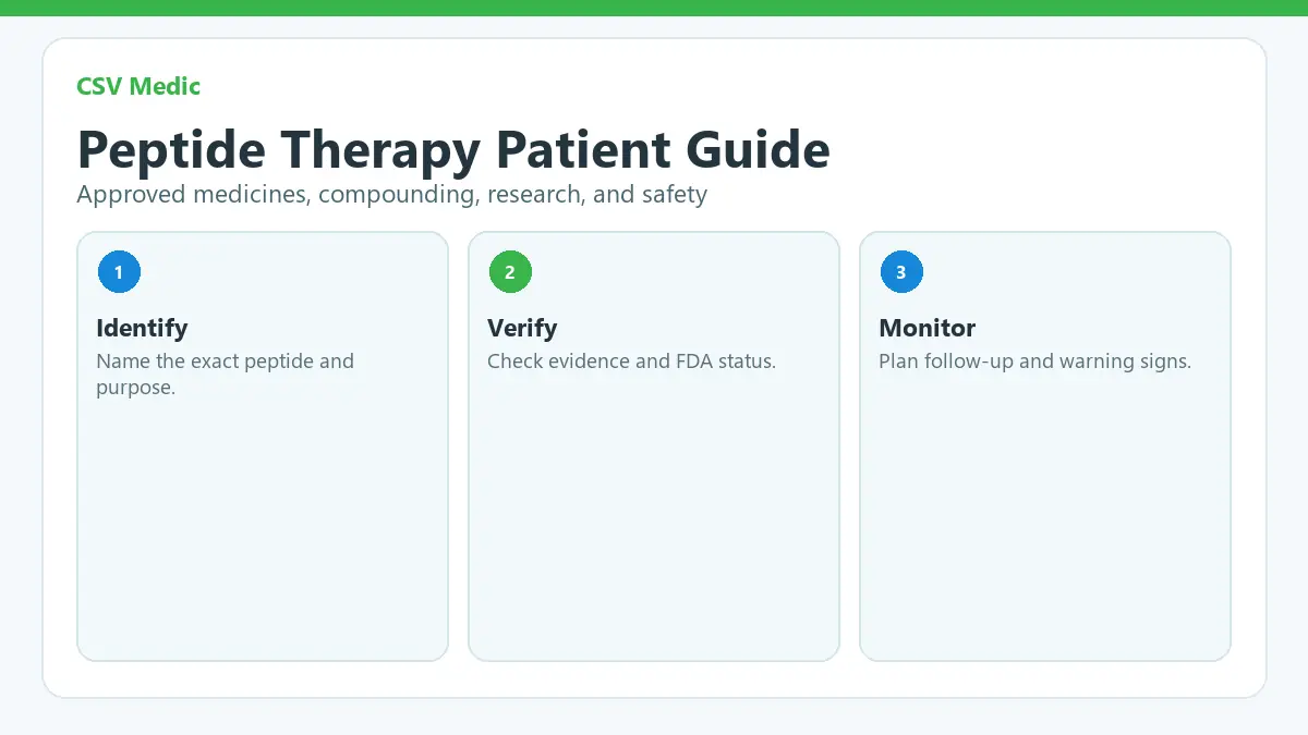 peptide therapy patient safety guide
