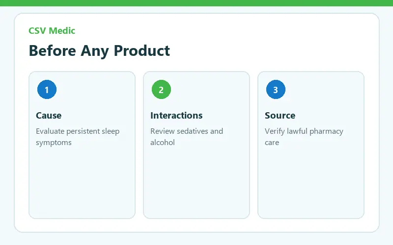 DSIP peptide safety checklist for approval source medication interactions and sleep evaluation