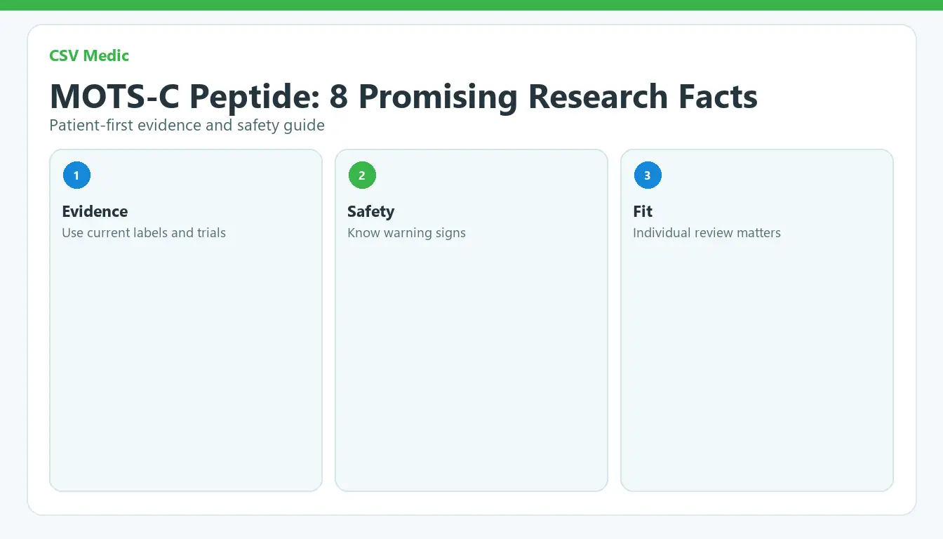 mots c peptide patient guide with evidence safety and treatment fit