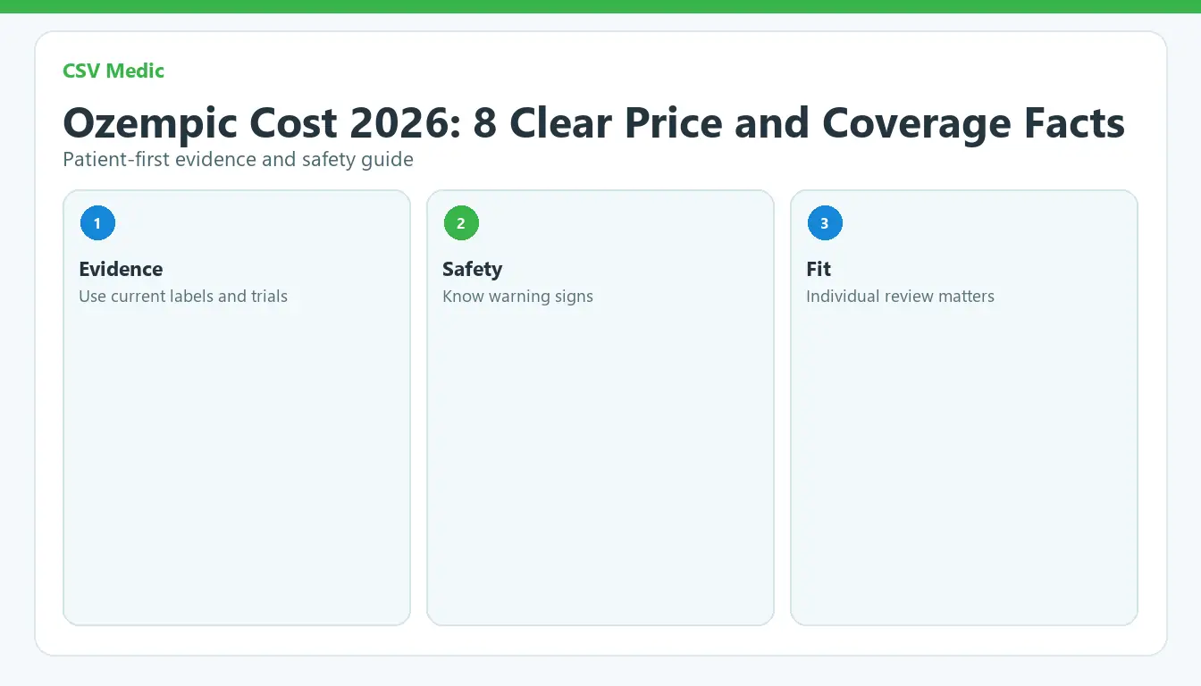 ozempic cost patient guide with evidence safety and treatment fit