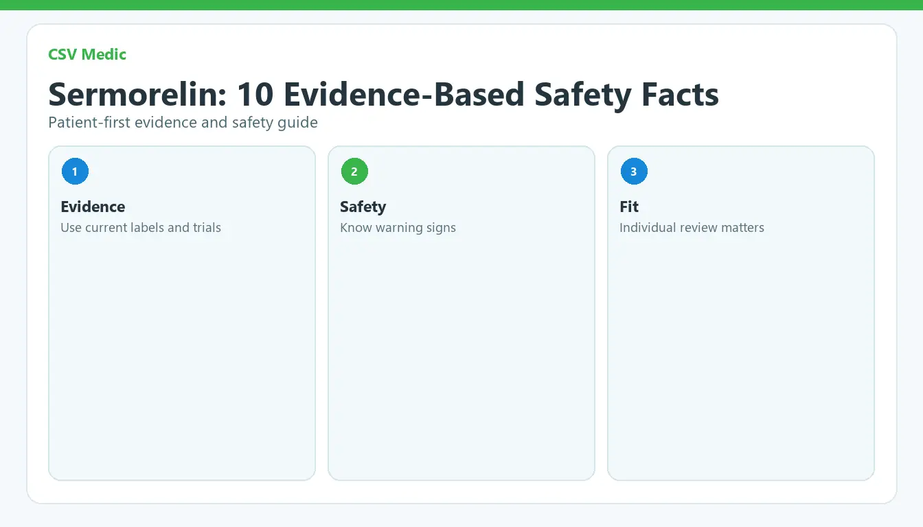 sermorelin patient guide with evidence safety and treatment fit