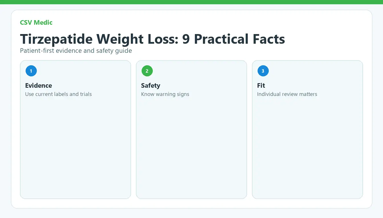 tirzepatide weight loss patient guide with evidence safety and treatment fit